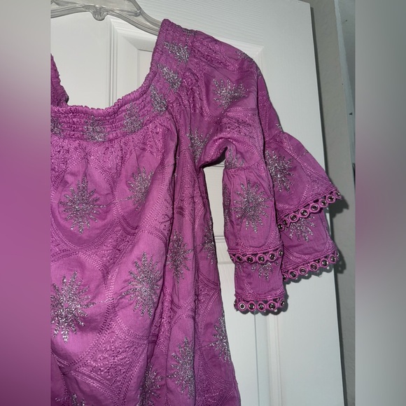 Boston Proper Metallic Detail Off-The-Shoulder Dress - Picture 5 of 6